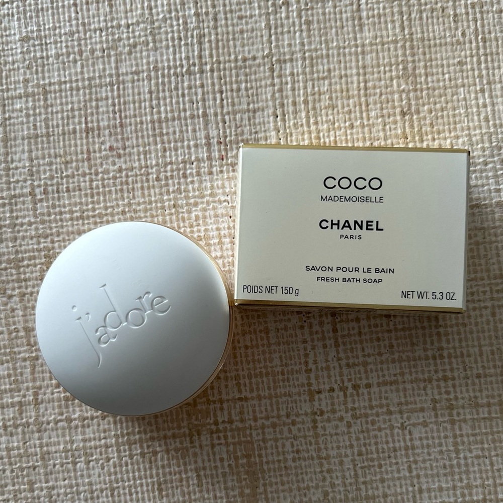 Chanel Coco Mademoiselle Soap and Dior Perfume Set
